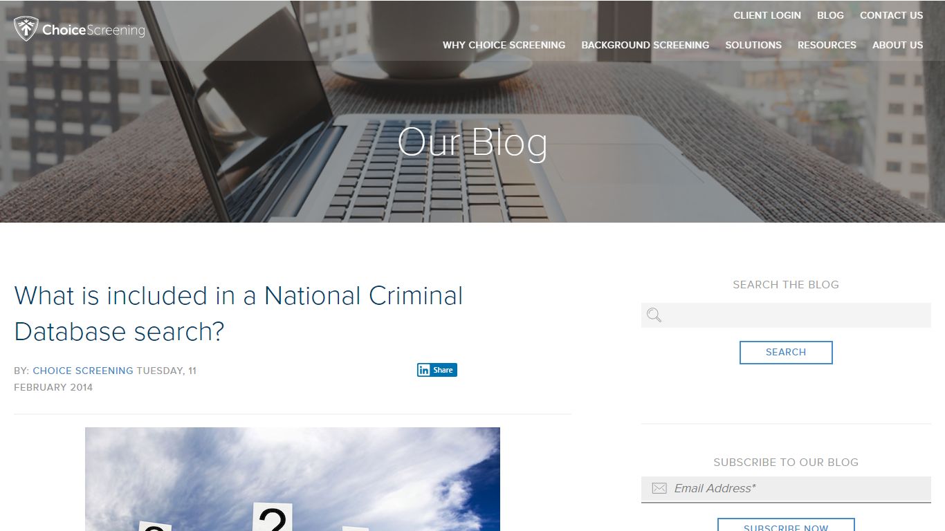 What is included in a National Criminal Database search? - Choice Screening